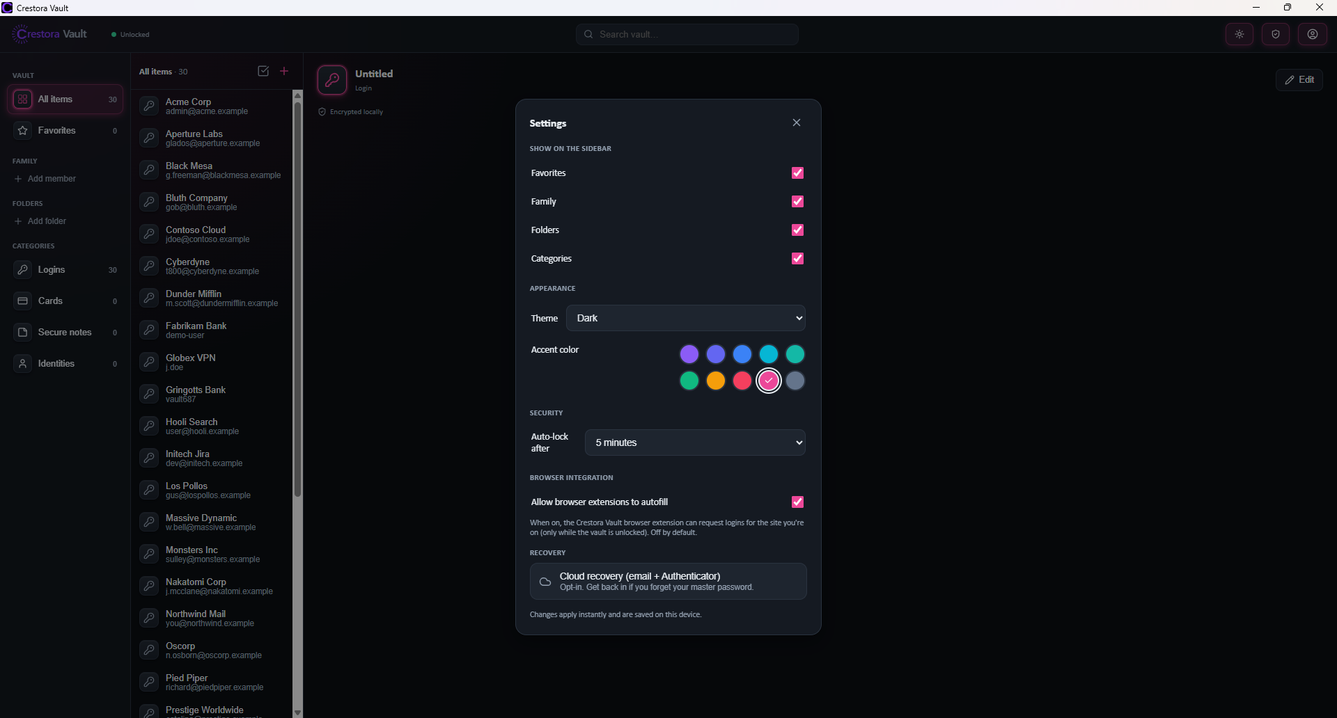 Themes and accent colors